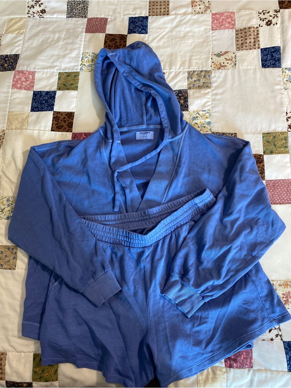 Old Navy Blue Hooded Lounge Set
